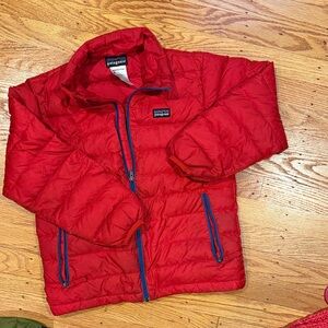 Patagonia Kids Bright Red Puffer Coat